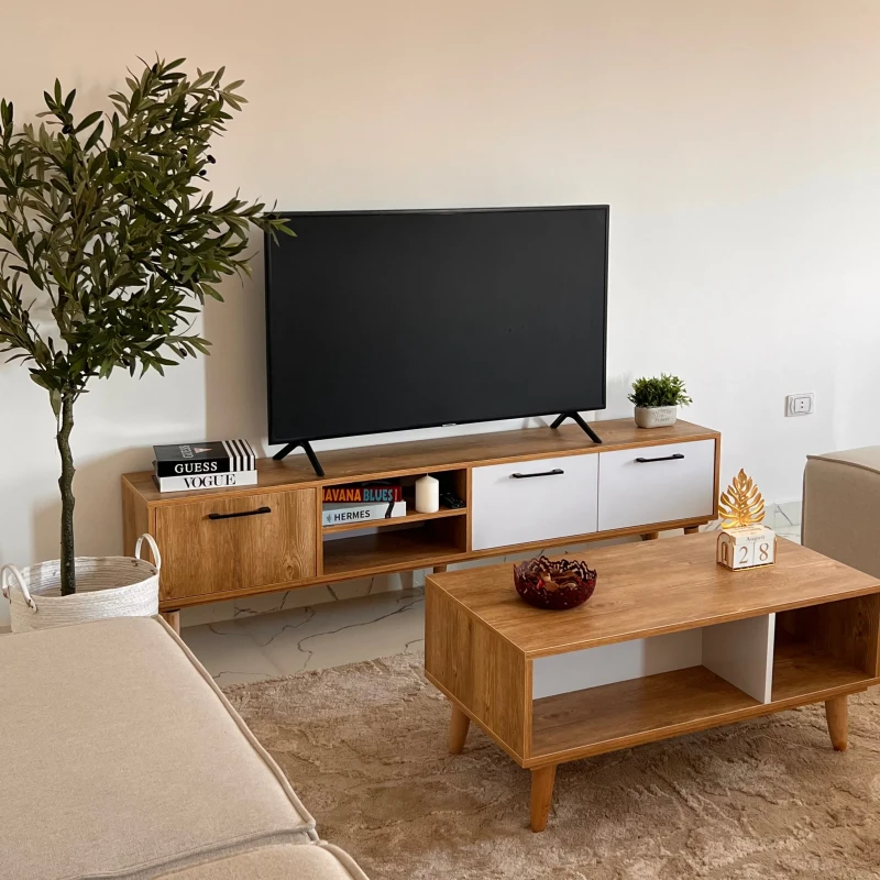 TV TABLE +COFEE TABLE