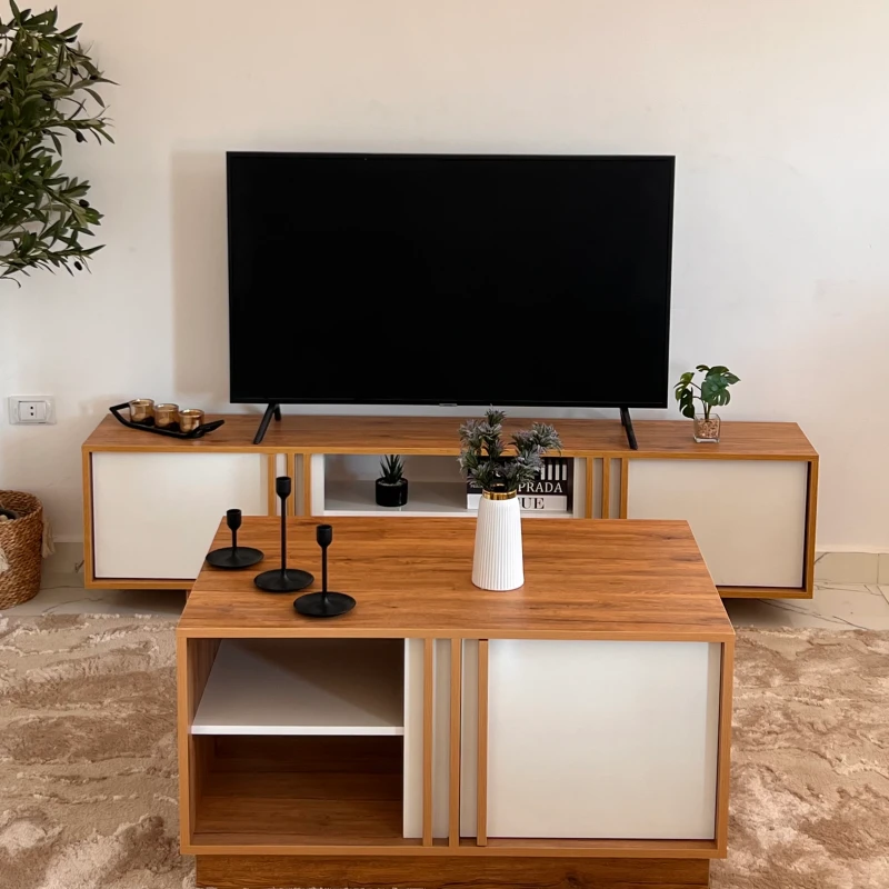 TV TABLE +COFEE TABLE